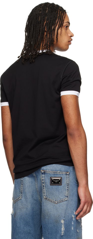 Tričko Dolce & Gabbana Dolce&Gabbana 'DG' Print Cotton T-Shirt Čierna | G8PV1TG7O4Y, 2