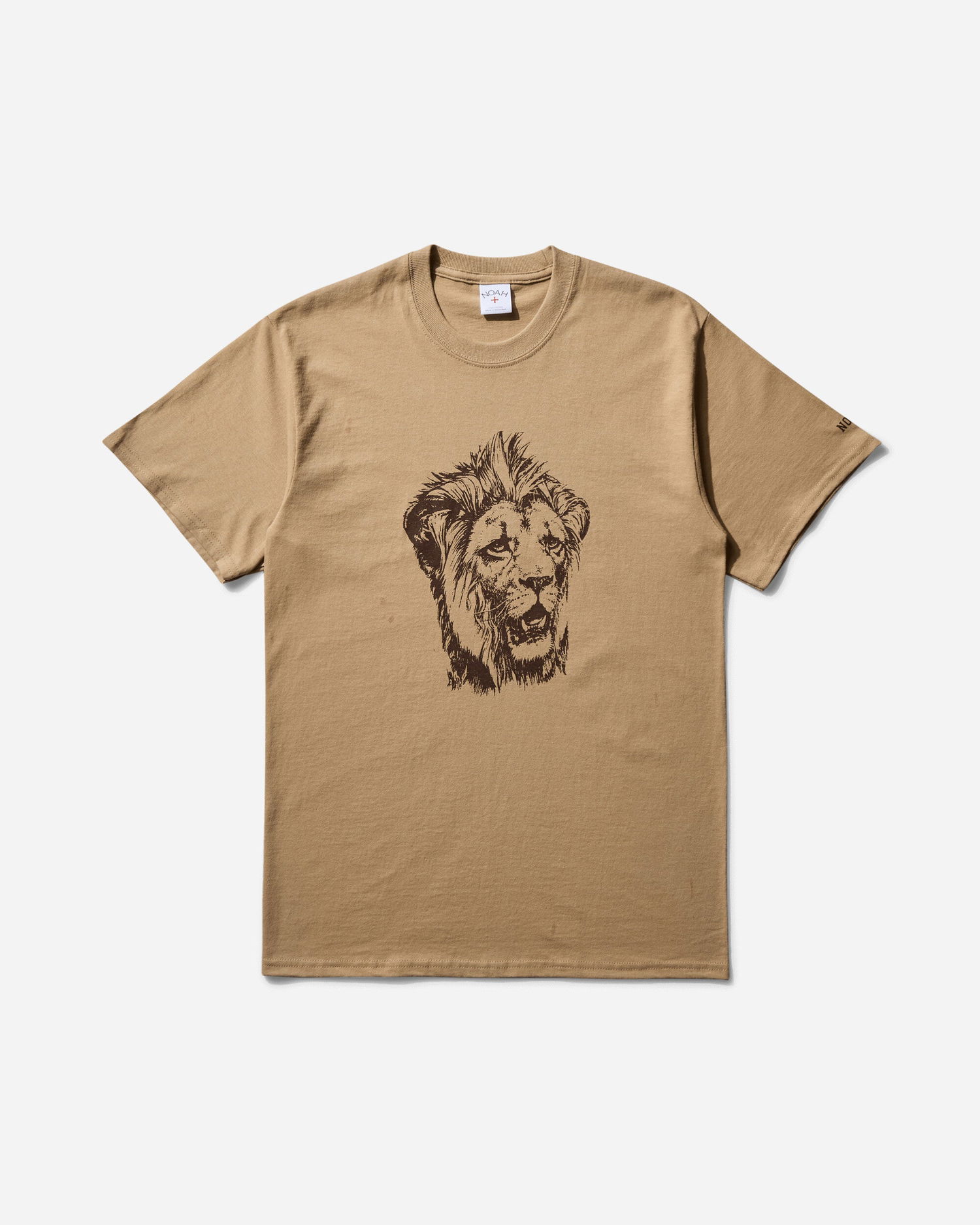 Tričko Noah Lion Head T-Shirt Hnedá | T252SS25 SND, 1
