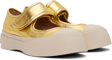 Oblečenie Marni Marni Leather Mary Jane Ballerinas Žltá | SNZW003120 PR695, 3