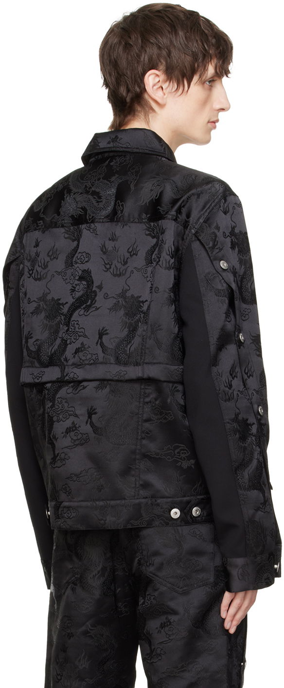 Feng Chen Wang Dragon Jacquard Convertible Jacket