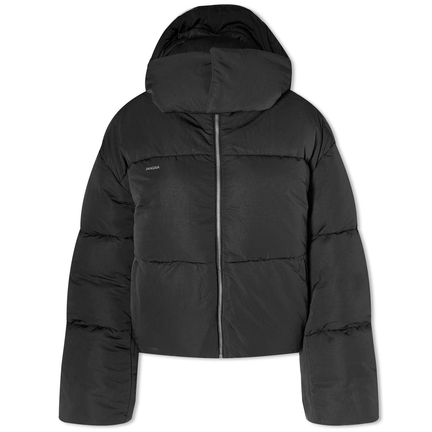 Prešívaná bunda PANGAIA Pangaia FLWRDWN Recycled Nylon Cropped Puffer Jacket Čierna | 100011689868, 1