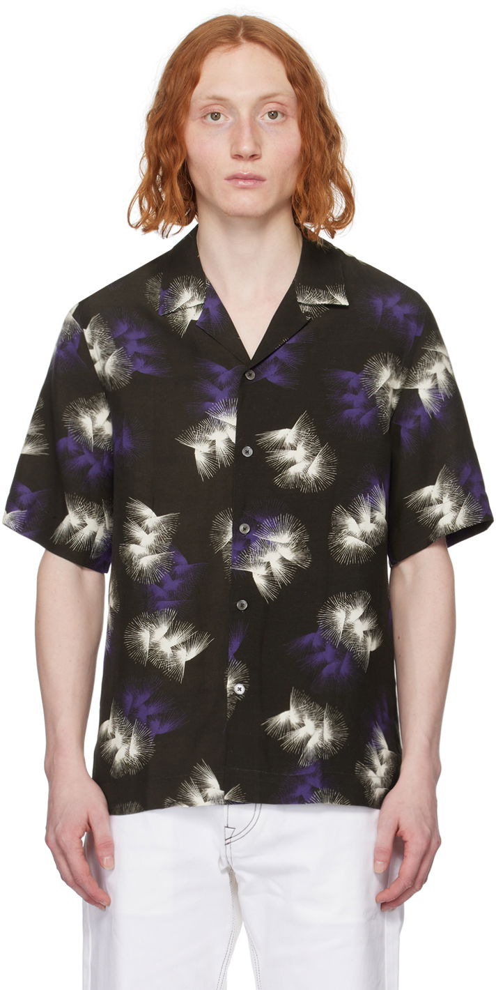 Košeľa Paul Smith Paul Smith Abstract Print Shirt Čierna | M1R-905U-M02229-79