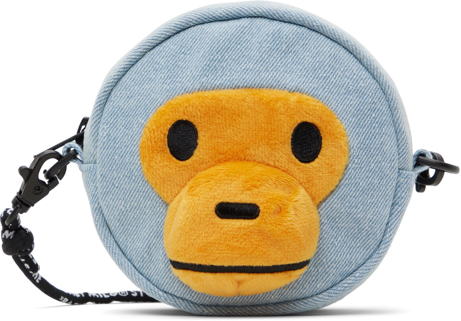 Peňaženka BAPE Baby Milo Face Denim Crossbody Bag Modrá | 0MXBGW4367XXO, 0