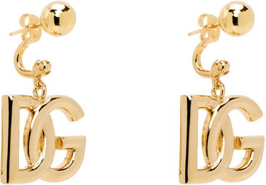 Náušnice Dolce & Gabbana Gold 'DG' Logo Earrings Metalická | WEN6P1 W1111, 1