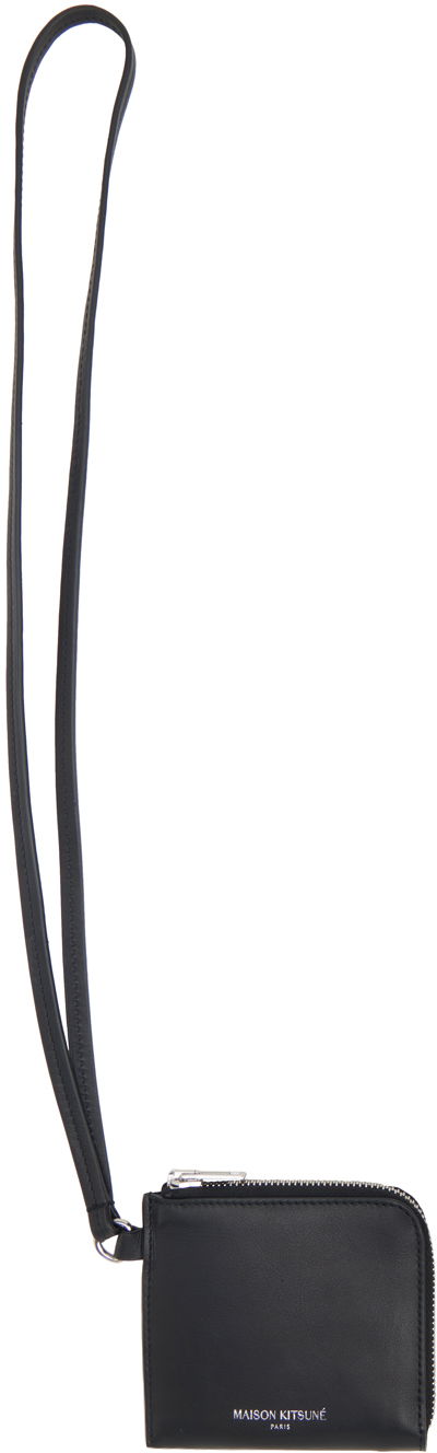 Taška cez rameno MAISON KITSUNÉ Neck Coin Pouch Šedá | LM05347LC0038, 0