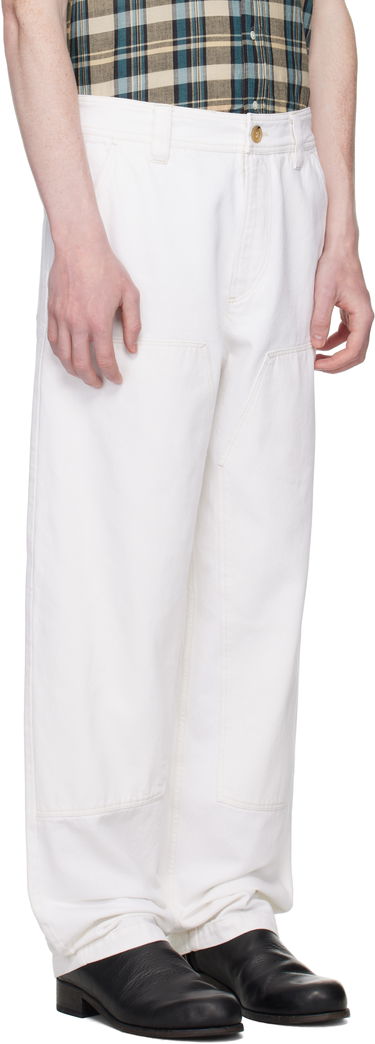 Cargo nohavice A.P.C. A.P.C. Gustav Carpenter Pants Biela | COGZV-M08484, 4