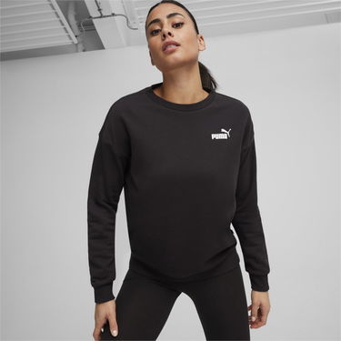Sveter Puma Relaxed Small Logo Crew Sweatshirt Čierna | 678742-01, 3