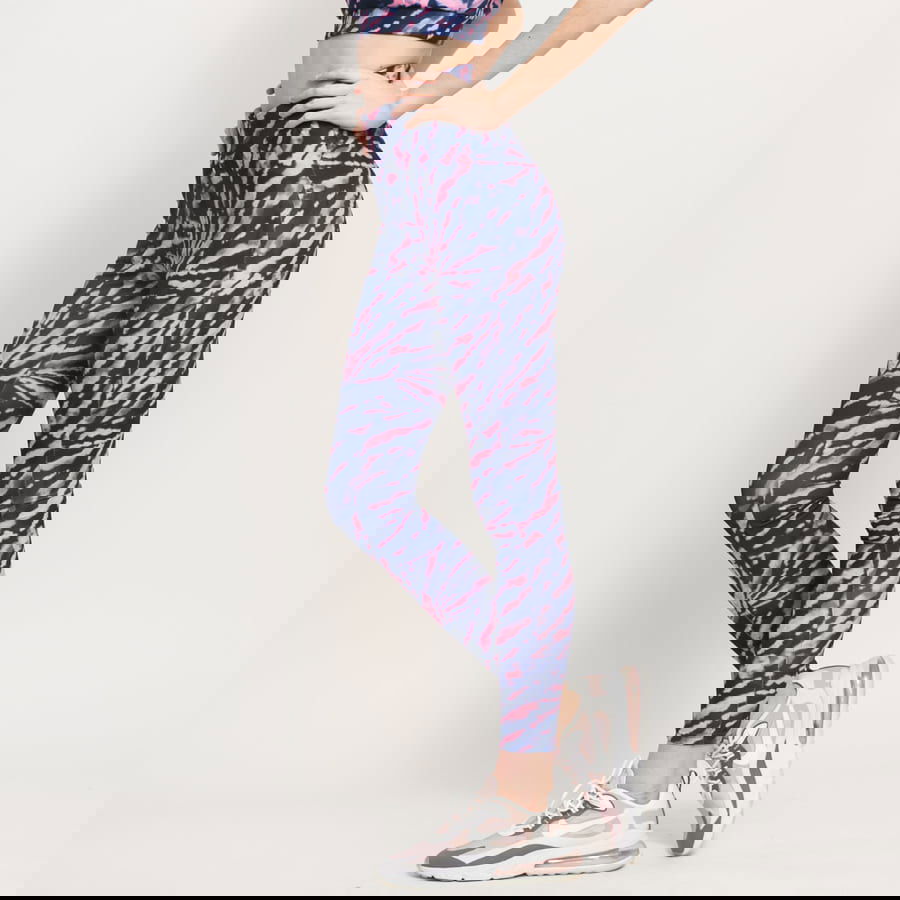 Legíny Urban Classics High Waist Tie Dye Leggings Rôznofarebný | TB3443, 0
