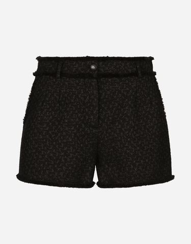 Šortky Dolce & Gabbana Black Tweed Shorts Čierna | FTC2PTHUMUAN0000, 0