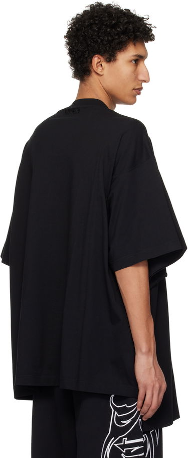 Tričko VETEMENTS Vetements Merged Double Oversized T-Shirt Čierna | UA66TR635B, 2