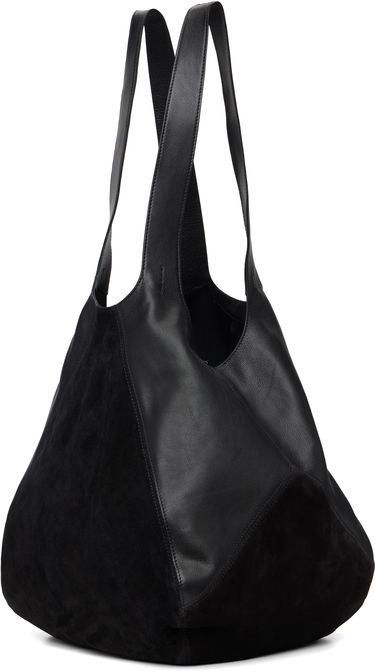 Tote bag CHLOÉ 'Chloé' Leather and Suede Balloon Tote with Gold-Tone Clasp Čierna | CH25WS642Q51, 2