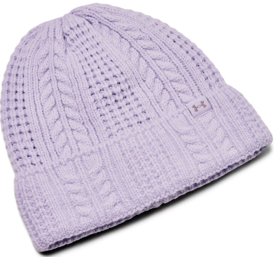 Kulicha Under Armour Cable Knit Beanie Fialová | 1386639-535, 0
