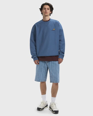Mikina Carhartt WIP Carhartt Script Sweatshirt Modrá | I025475-1YI.XX, 1