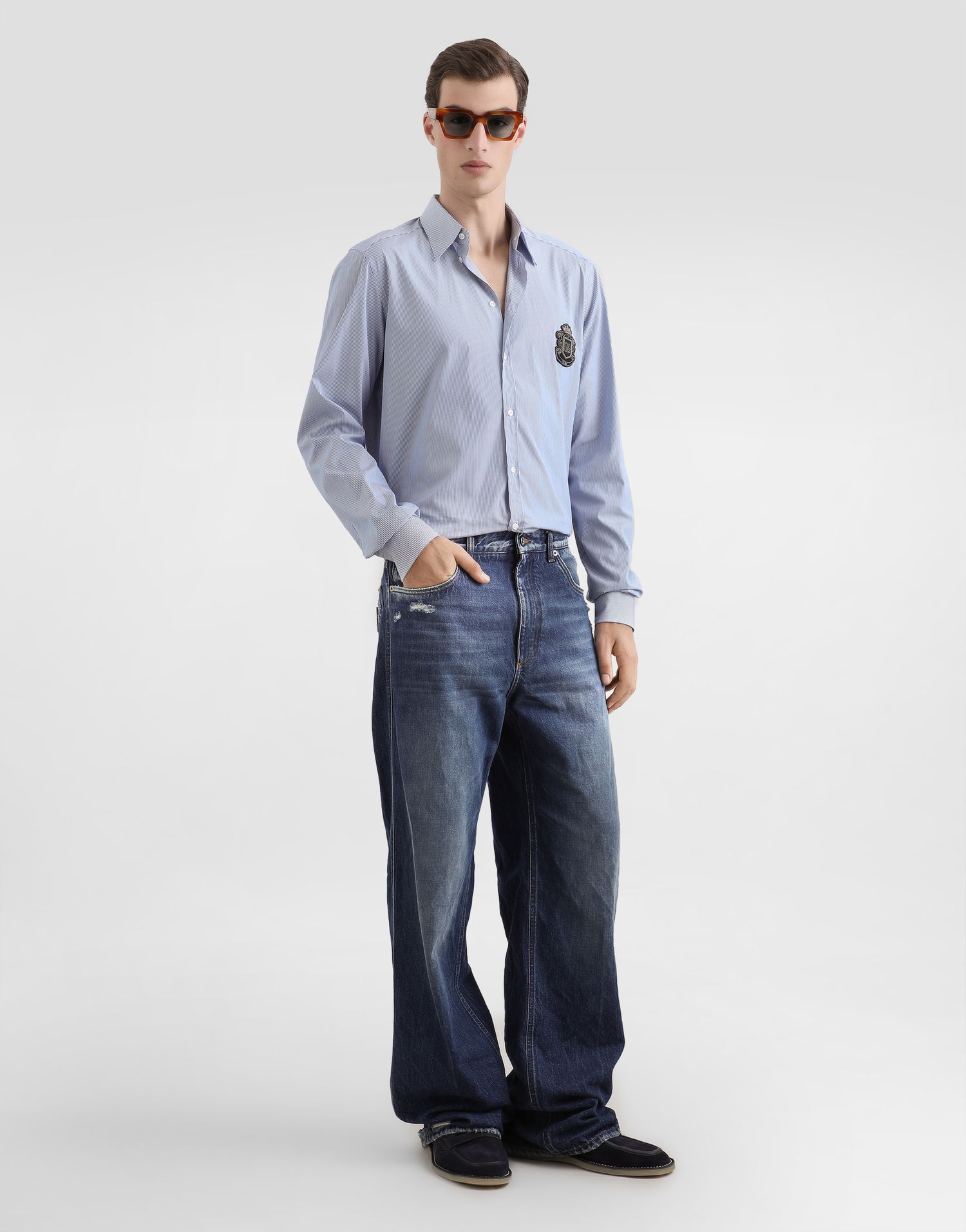 Košeľa Dolce & Gabbana Dolce & Gabbana Striped Martini Shirt Rôznofarebný | G5ML1ZFR51LS8051, 1