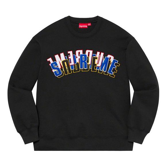 Sveter Supreme Stacked Crewneck Sweatshirt Čierna | SUP-SS21-414, 0
