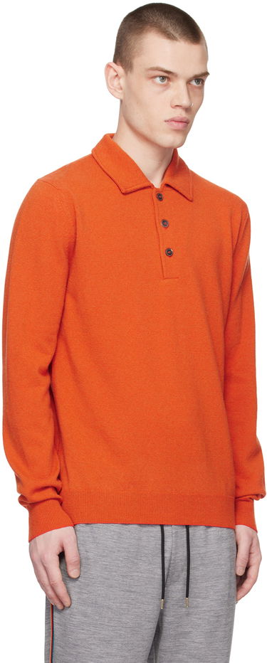 Sveter Paul Smith Paul Smith Three-Button Polo Oranžová | M1R-826X-K01950-16, 1