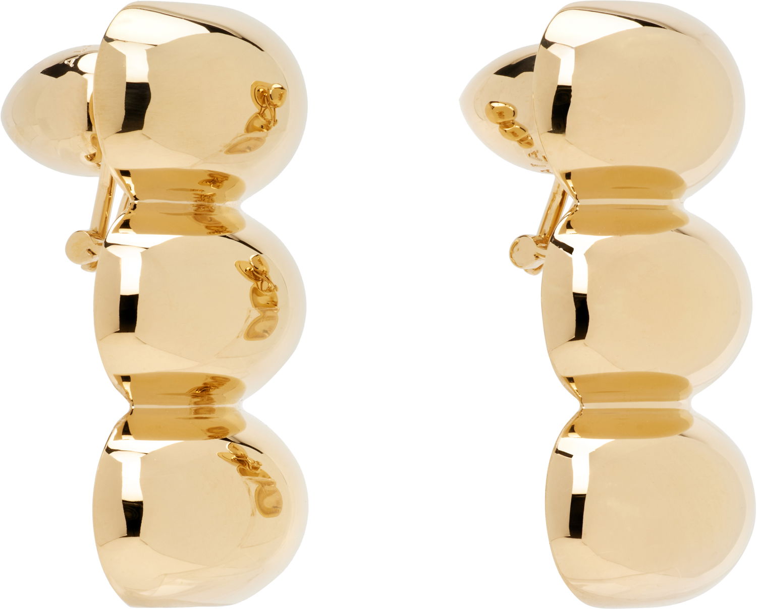 Náušnice Alaïa ALAÏA Gold-Tone Bumper Earrings Žltá | AA2B179LA006, 1