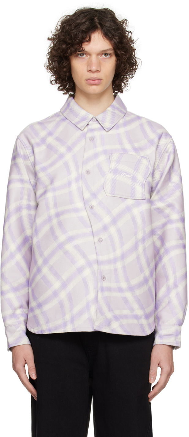 Košeľa Dime Plaid Shirt Fialová | DIME23D2F4GRY, 0