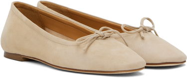 Oblečenie Aeyde Aeyde Delfina Suede Ballerina Flats Béžová | A11-FL-MNLR08FL17-SS25-957-017, 3