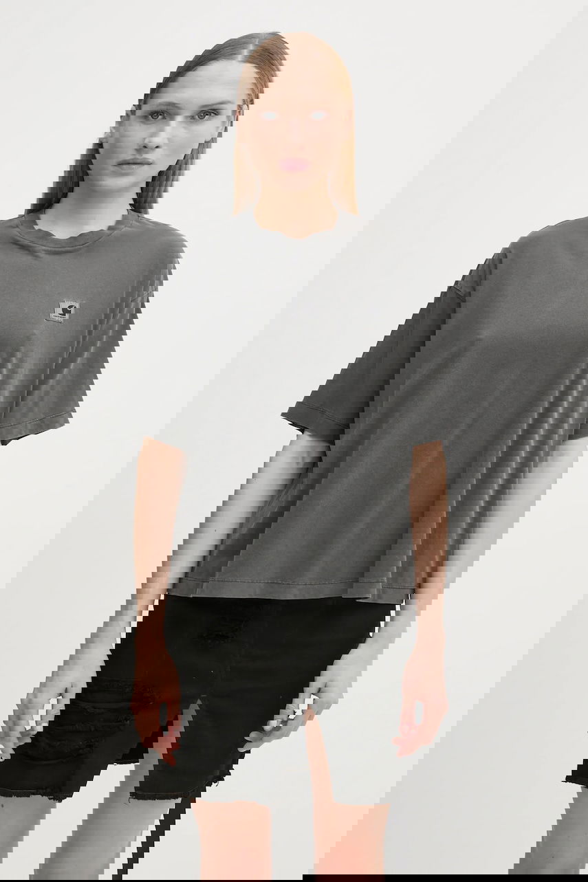 Tričko Carhartt WIP Nelson Washed Oversized Short Sleeve T-shirt Šedá | I033051.87GD, 0