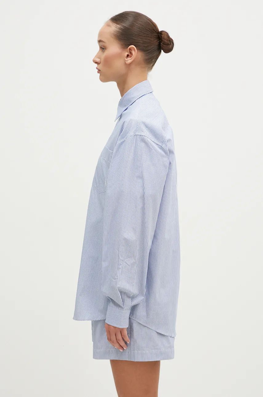 Košeľa Sporty & Rich Relaxed Fit Shirt Modrá | SI006S409SN, 1