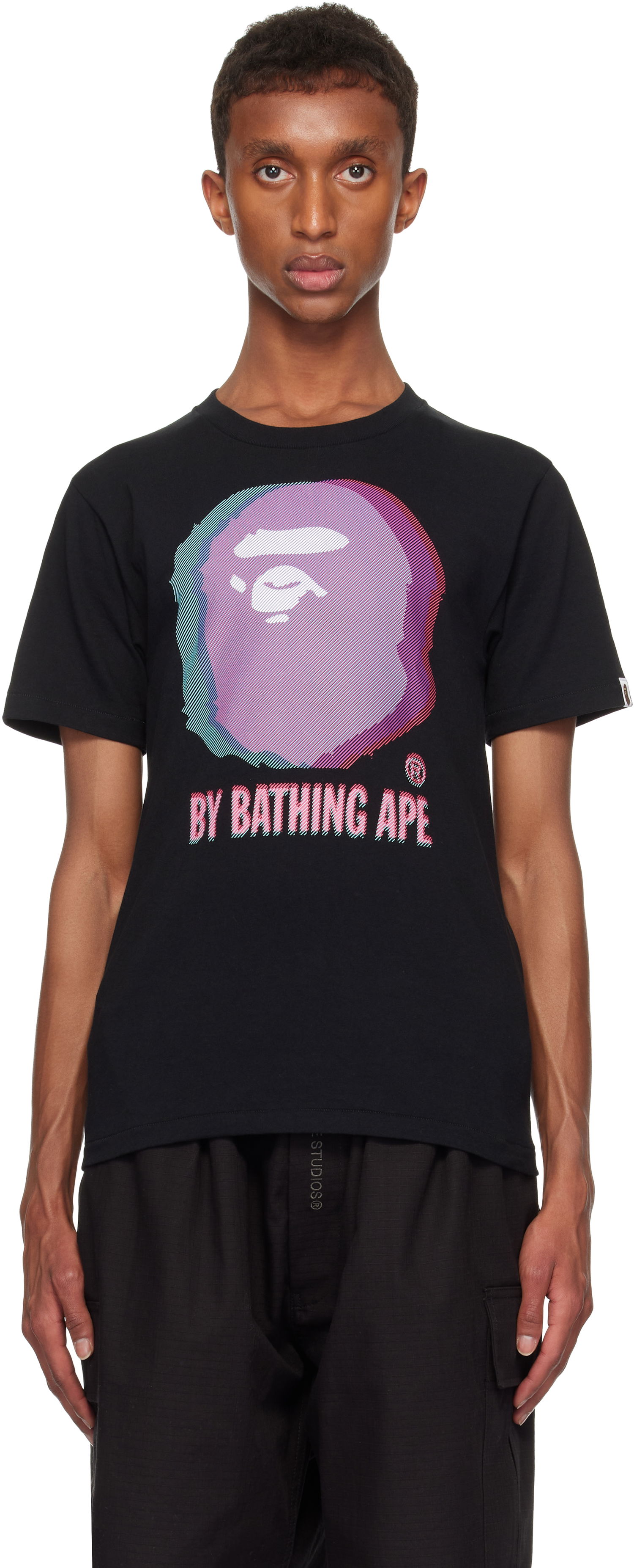Tričko BAPE Glitch Art T-shirt Čierna | 001TEK301052M, 0