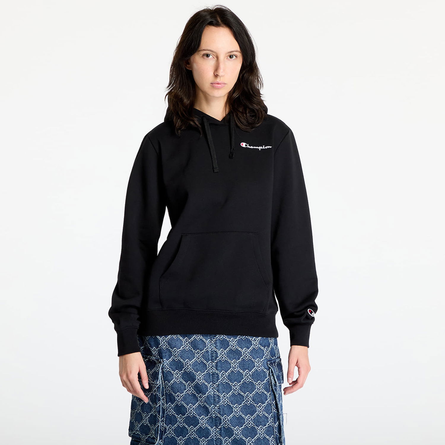 Mikina Champion Hooded Sweatshirt Black Čierna | 117530 CHA KK001, 0