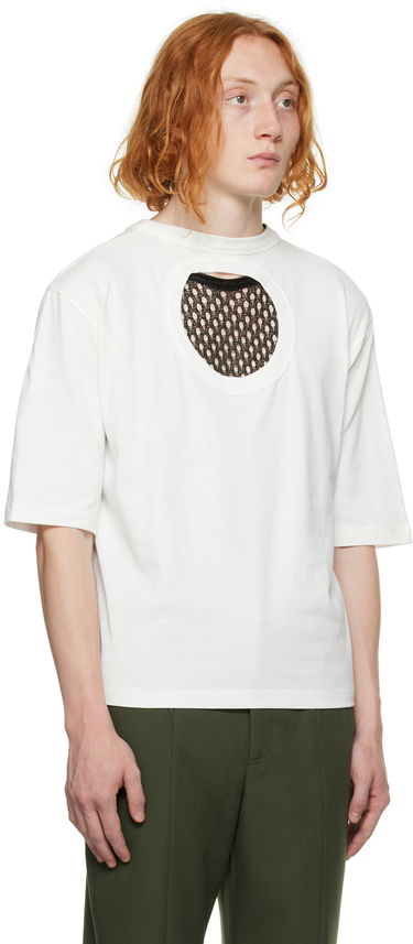 Tričko Dion Lee Cutout Detail T-Shirt Biela | C3077F22, 1
