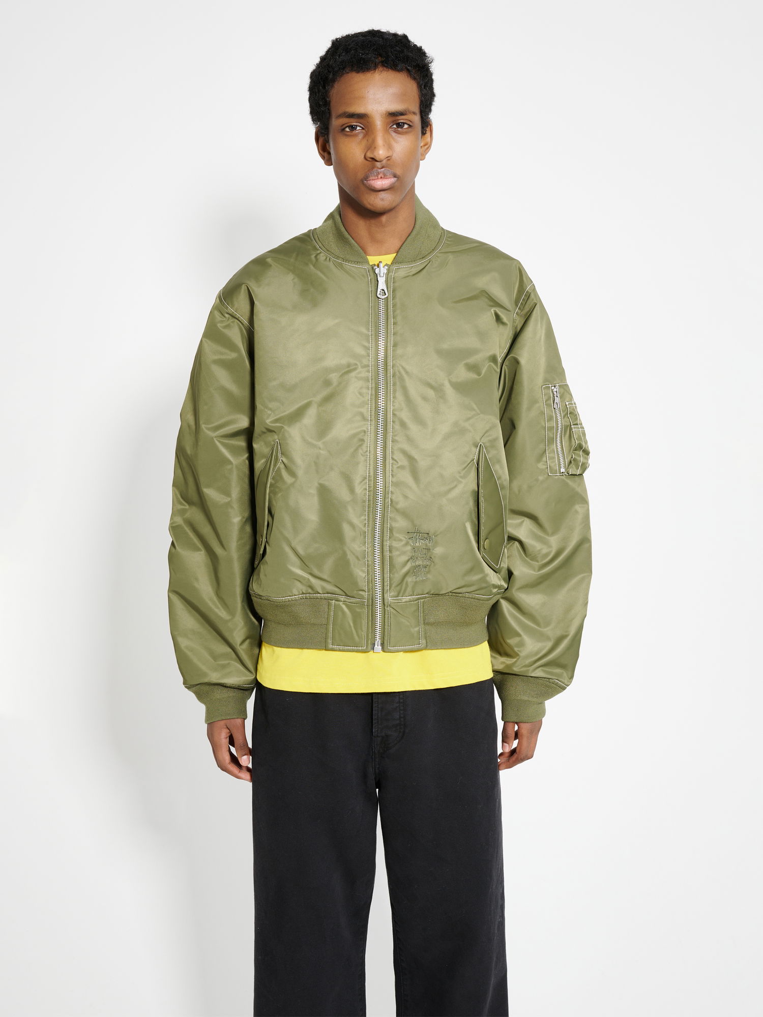 Bomber bunda Stüssy Built Bomber Jacket Olive Zelené | 115743 0403, 0