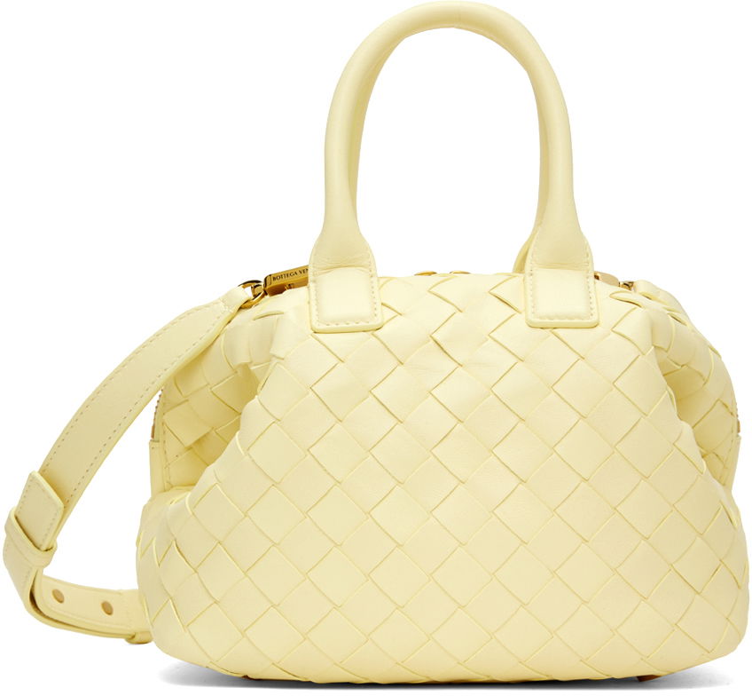 Kabelka Bottega Veneta Mini Intrecciato Leather Shoulder Bag Žltá | 764535 VCPP1, 0
