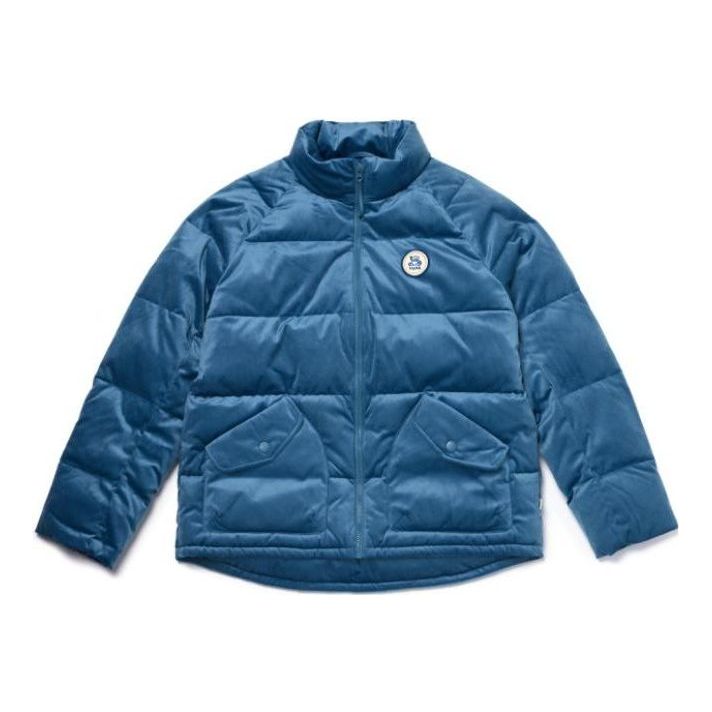 Prešívaná bunda Vans Velvety Down Puffer Jacket Modrá | VN0A7YIIP8X, 0