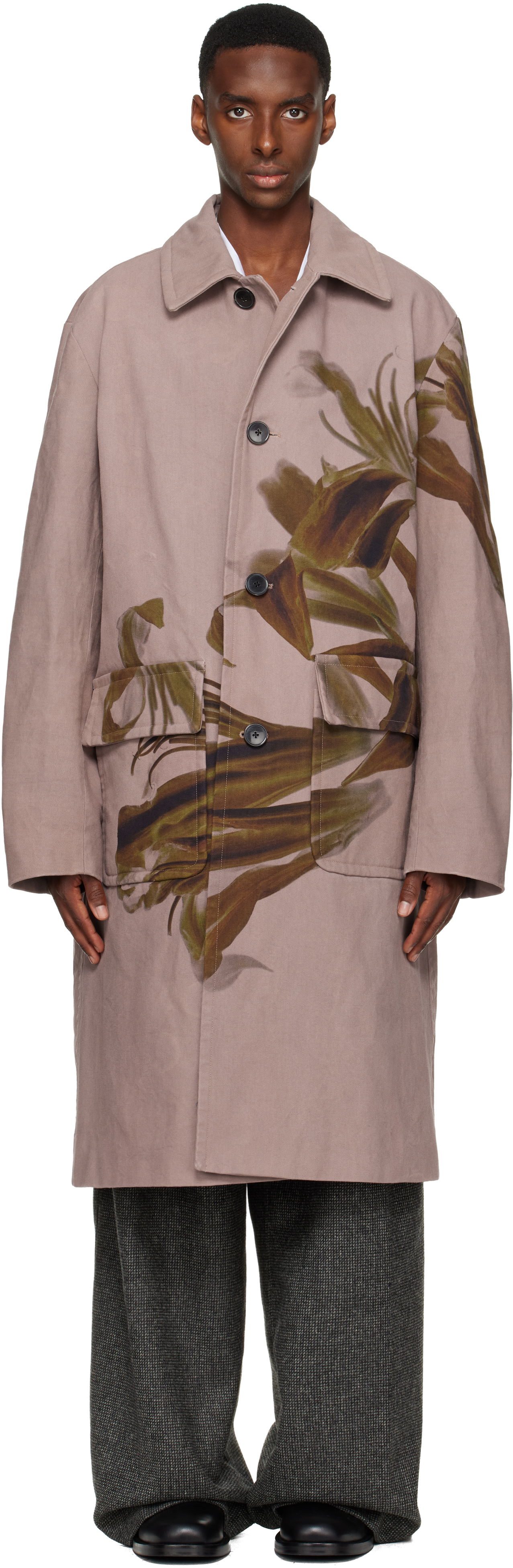 Kabáty Dries Van Noten Dries Van Noten Floral Coat Rôznofarebný | 252-020209-2368, 0