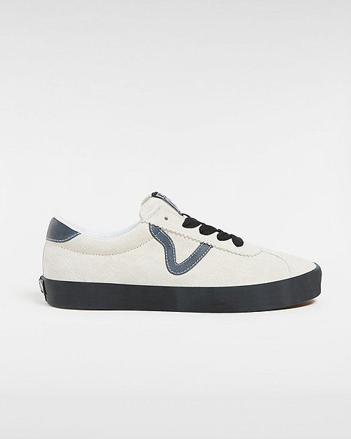 Sport Low Suede Shoes (suede White/black) Unisex White, Size 2.5