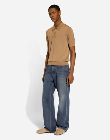 Džínsy Dolce & Gabbana Oversize Washed Effect Denim Jeans Modrá | GWVNXDG8KY5S9001, 1