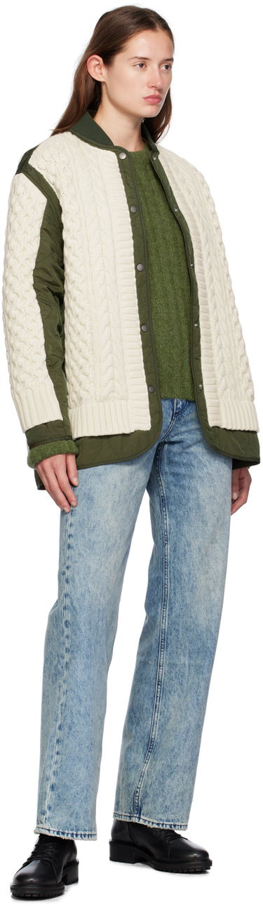 Sveter rag & bone Rag & Bone Stassi Crewneck Sweater Zelené | WAS24F066ON66, 3