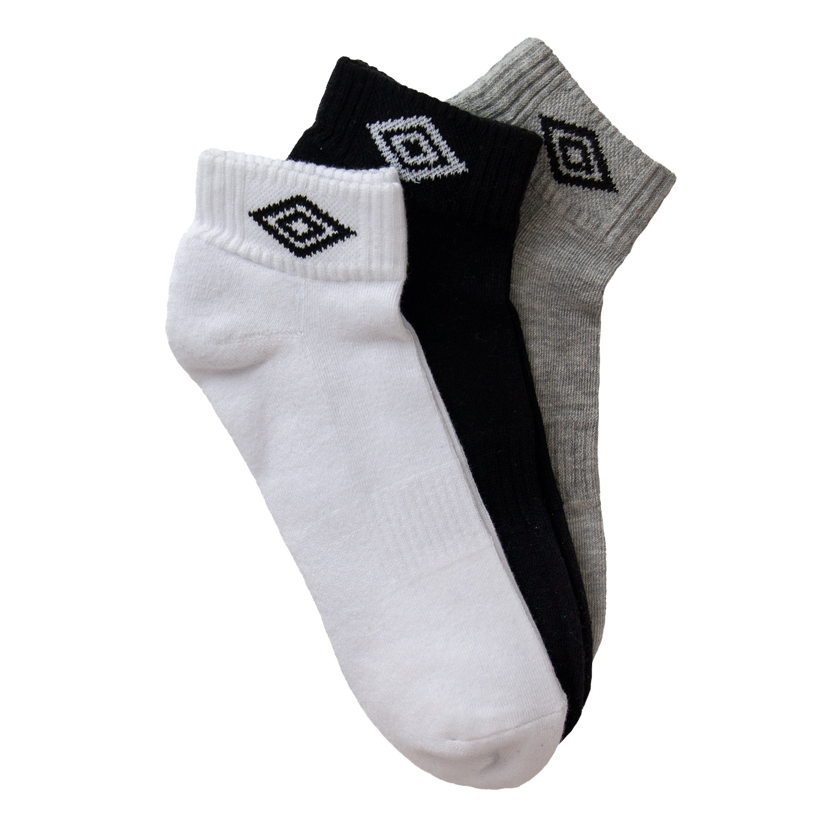 Ponožky Umbro Supersneaker Ankle Socks 3-Pack Rôznofarebný | UME241U101-10