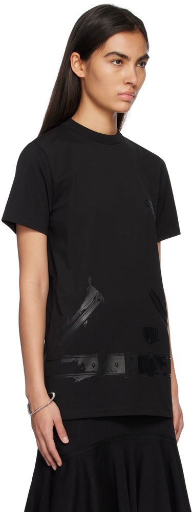 Tričko We11done Graphic Print T-shirt Čierna | WD-TT1-23-798-U-BK, 1