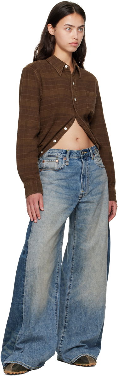 Džínsy R13 R13 Insert D'Arcy Loose Jeans Modrá | R13WD192-D347A, 3