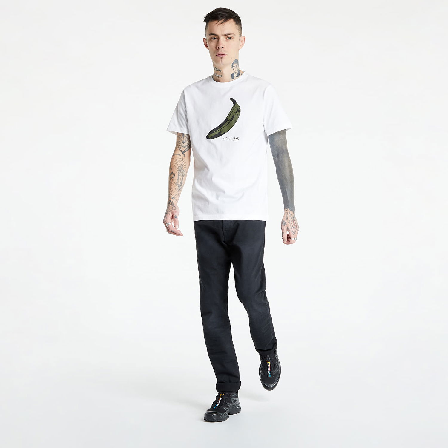 Tričko Maharishi OG-107 Banana T-Shirt Biela | 9642 White, 1