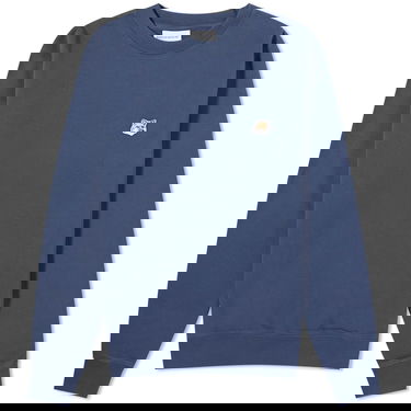 Sveter MAISON KITSUNÉ Patch Crewneck Navy | LM00301KM0001-P476, 0