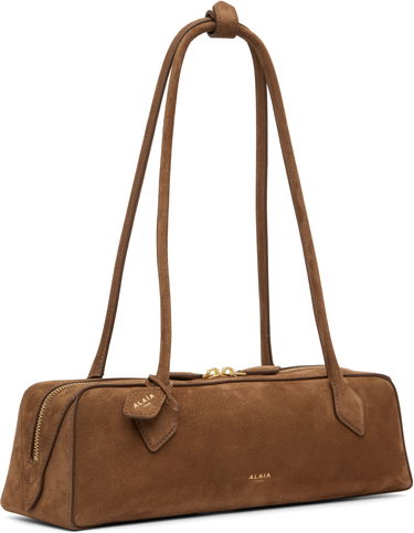 Taška cez rameno Alaïa 'Le Teckel' Medium Suede Bag Hnedá | AA1S06033CA214, 3