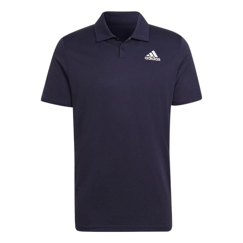 Polo tričko adidas Originals Solid Color Short Sleeve Polo Shirt Navy | HC2717, 0