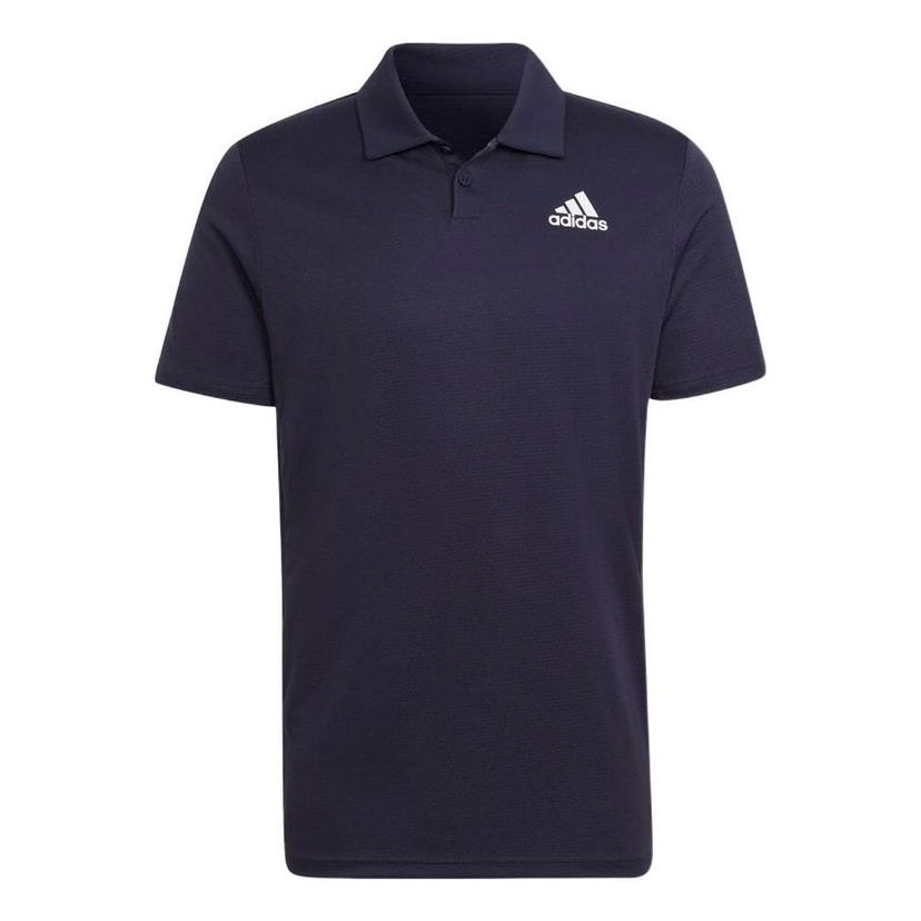 Polo tričko adidas Originals Solid Color Short Sleeve Polo Shirt Navy | HC2717