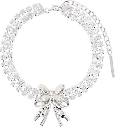 Náhrdelník SHUSHU/TONG SHUSHU/TONG YVMIN Edition Pearl Butterfly Double Zirconia Necklace Metalická | 24716SLV00NN, 0