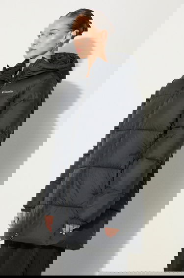 Prešívaná bunda Columbia Puffect II Mid Winter Puffer Jacket Čierna | 2088471, 2