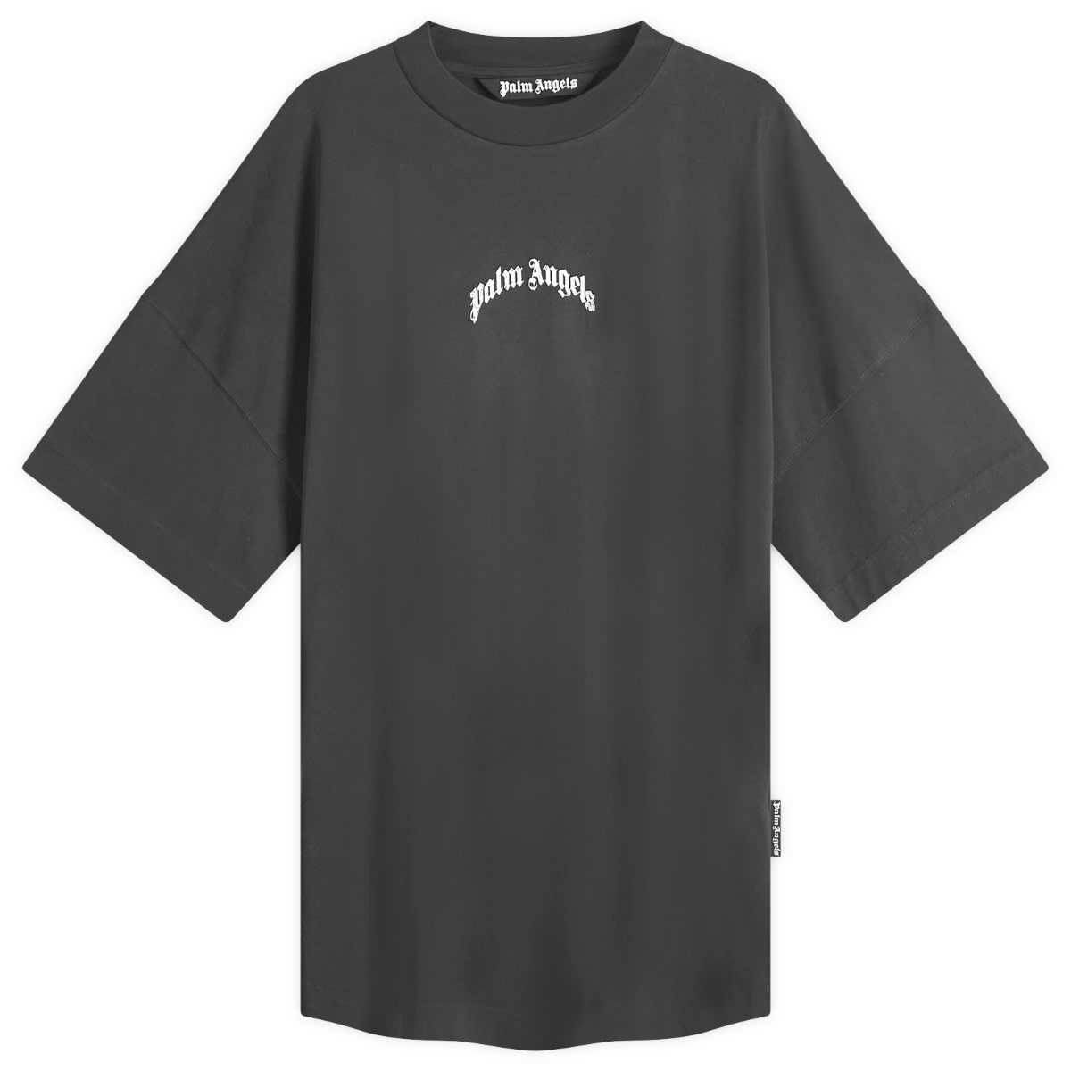 Tričko Palm Angels Curved Logo T-Shirt Čierna | PMAA002S25JER0011003, 0