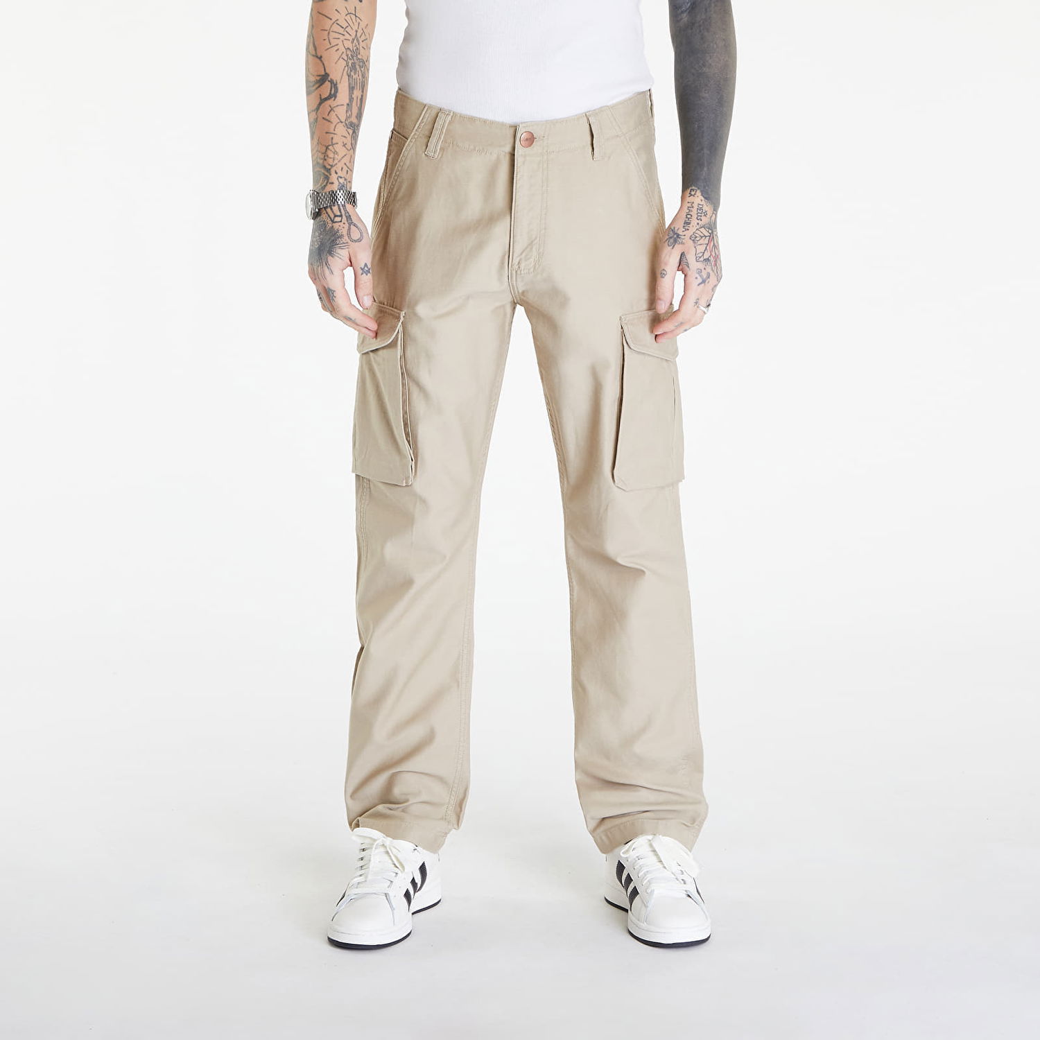 Nohavice Wrangler Casey Jones Cargo Beige Béžová | 112350894, 0