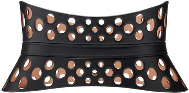 Opasok Alaïa ALAÏA Neo Bustier Leather Belt Čierna | AA1C095MCA289, 1