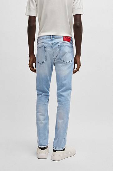 Džínsy BOSS Slim-Fit Comfort-Stretch Jeans Modrá | 50537701, 1