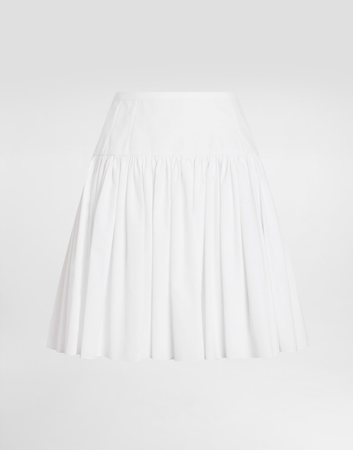 Sukňa Dolce & Gabbana Dolce & Gabbana Short Cotton Circle Skirt Biela | F4CFATFU61AW0800, 0